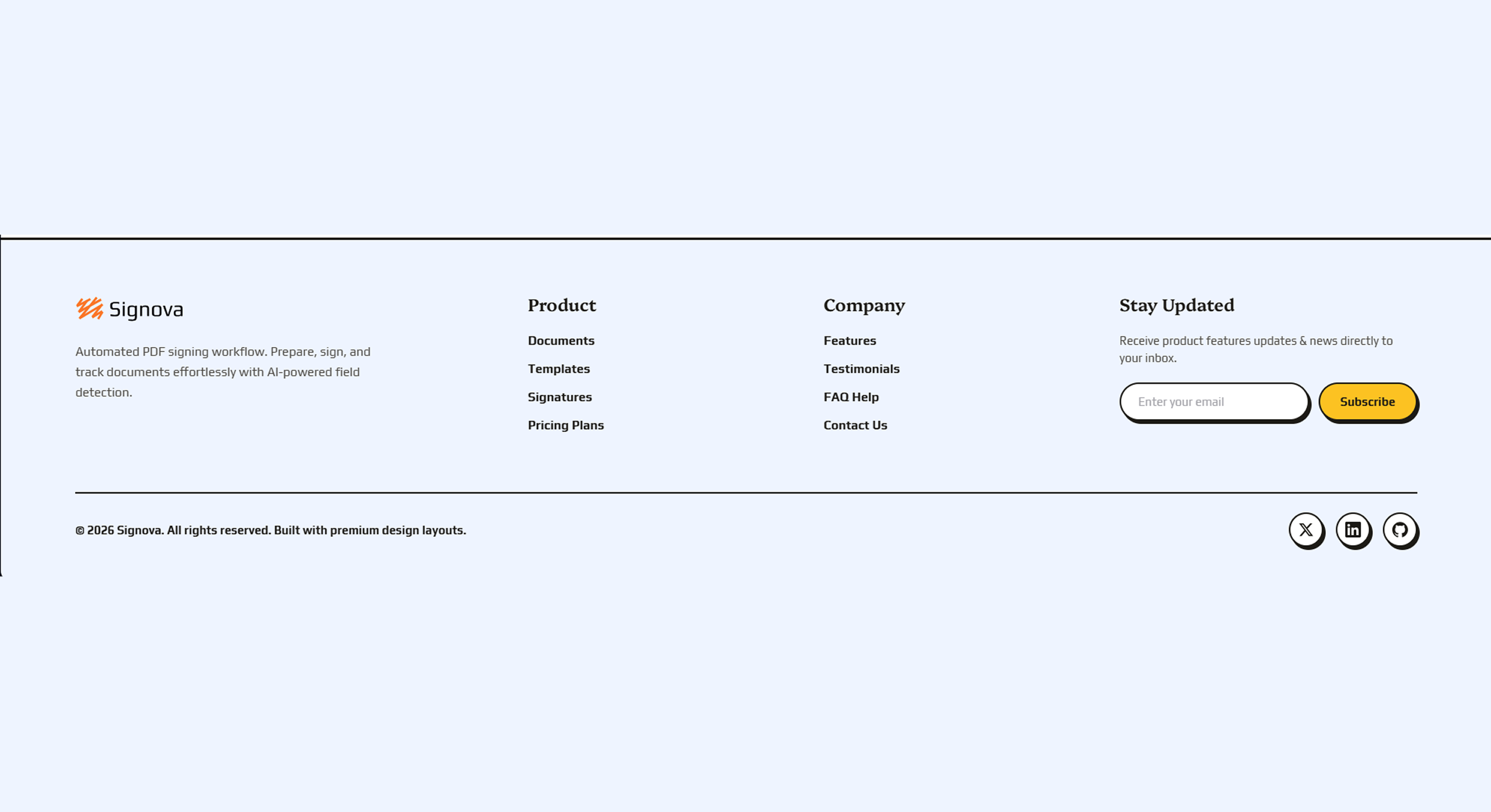 Footer - Signova