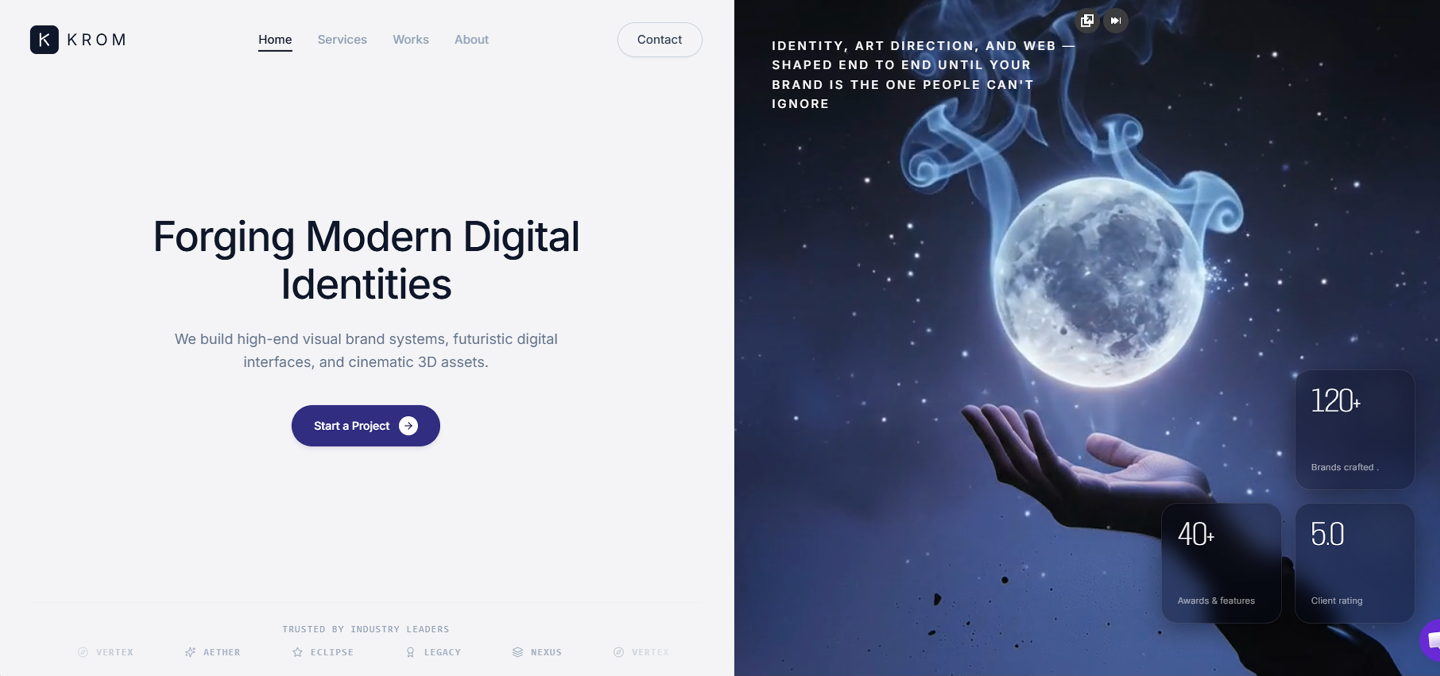 Digital Agency Header - Krom