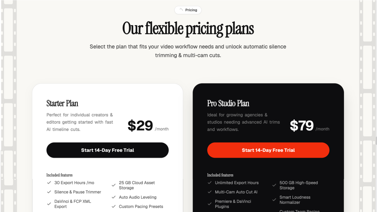 Pricing - Trimora
