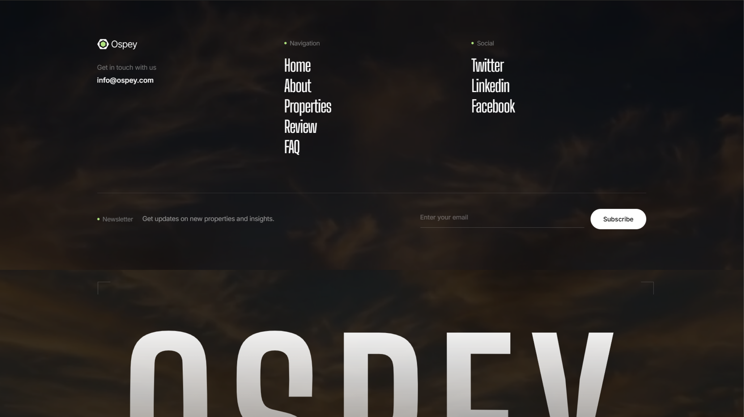 Footer - Ospey