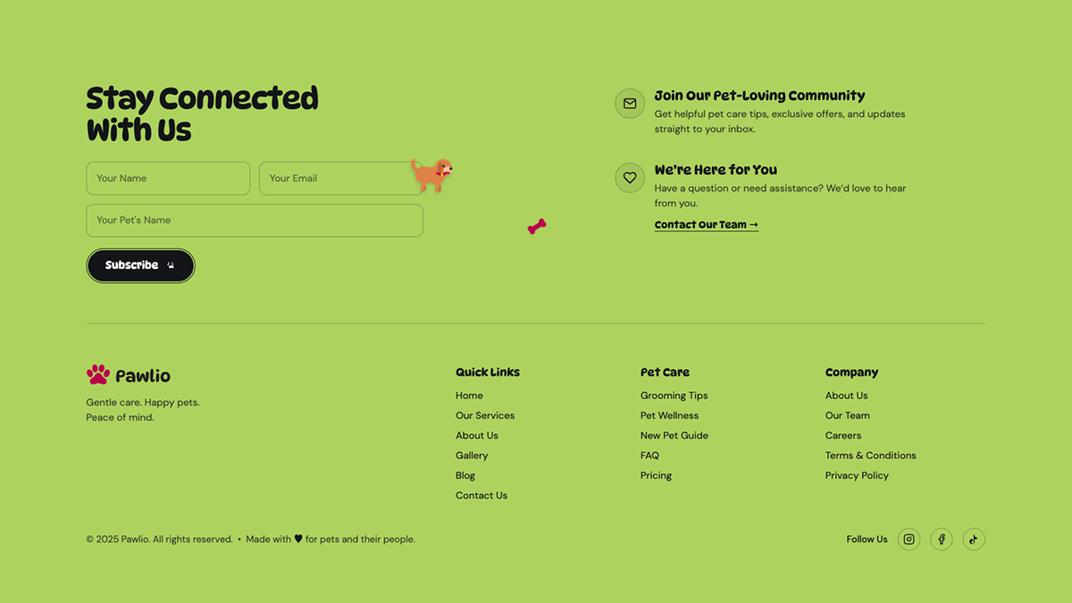 Footer - Pawlio