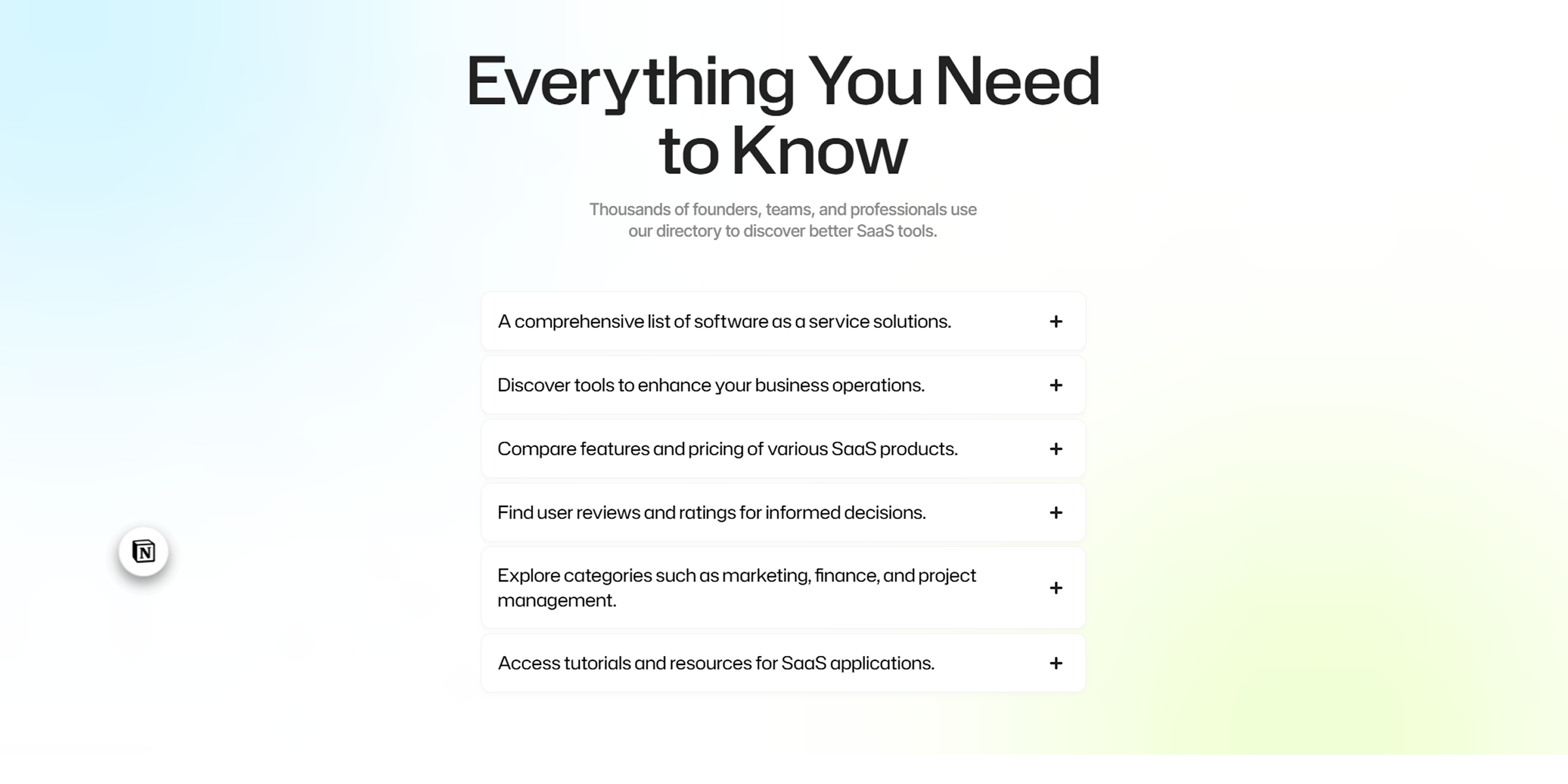 FAQ - SaaSHub