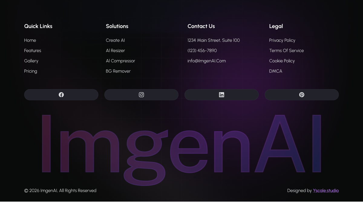 Footer - ImgenAI