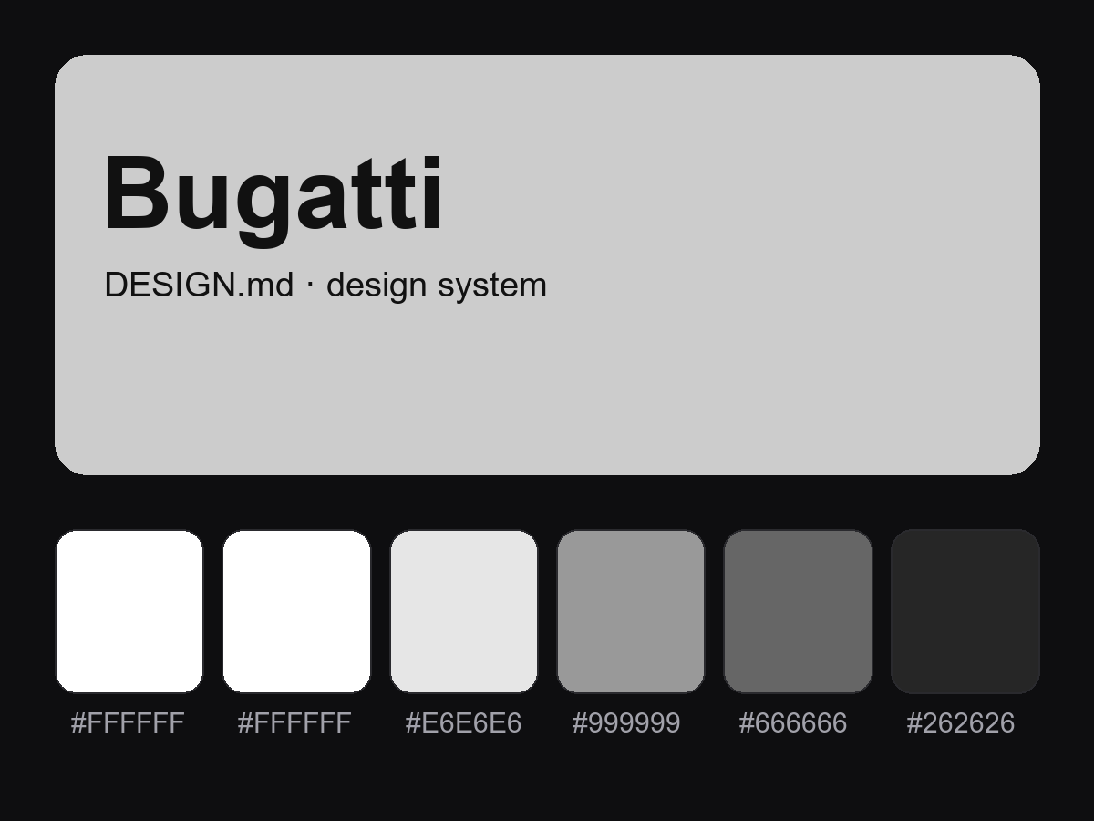 Bugatti Style Design System (DESIGN.md)