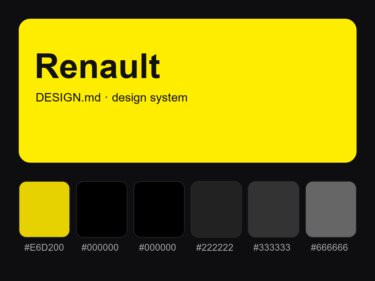 Renault Style Design System (DESIGN.md)