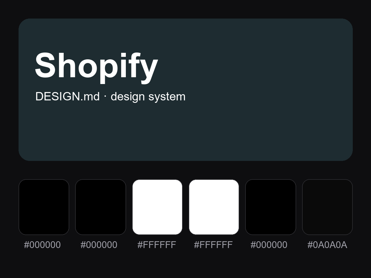 Shopify Style Design System (DESIGN.md)