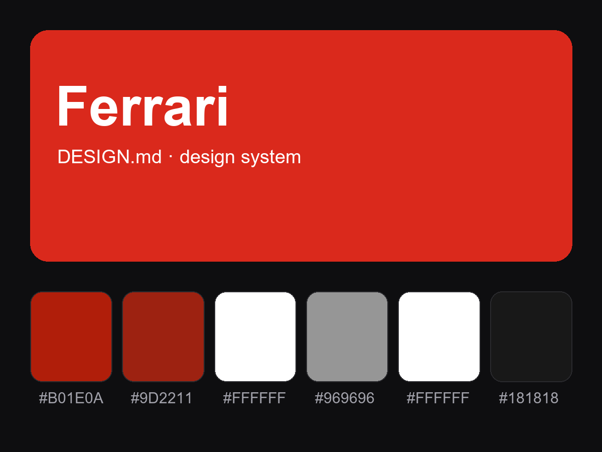 Ferrari Style Design System (DESIGN.md)