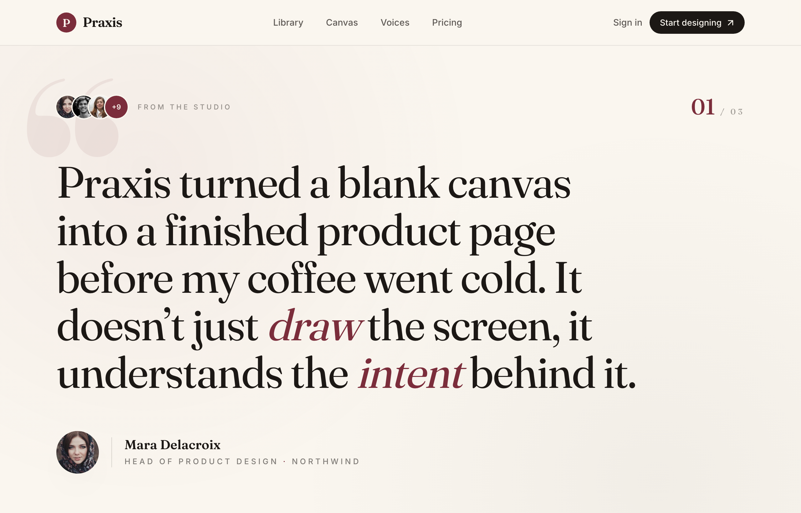 The Quote, Set in Burgundy