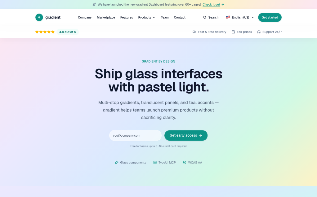 Gradient Style Design Skill (DESIGN.md + SKILL.md)