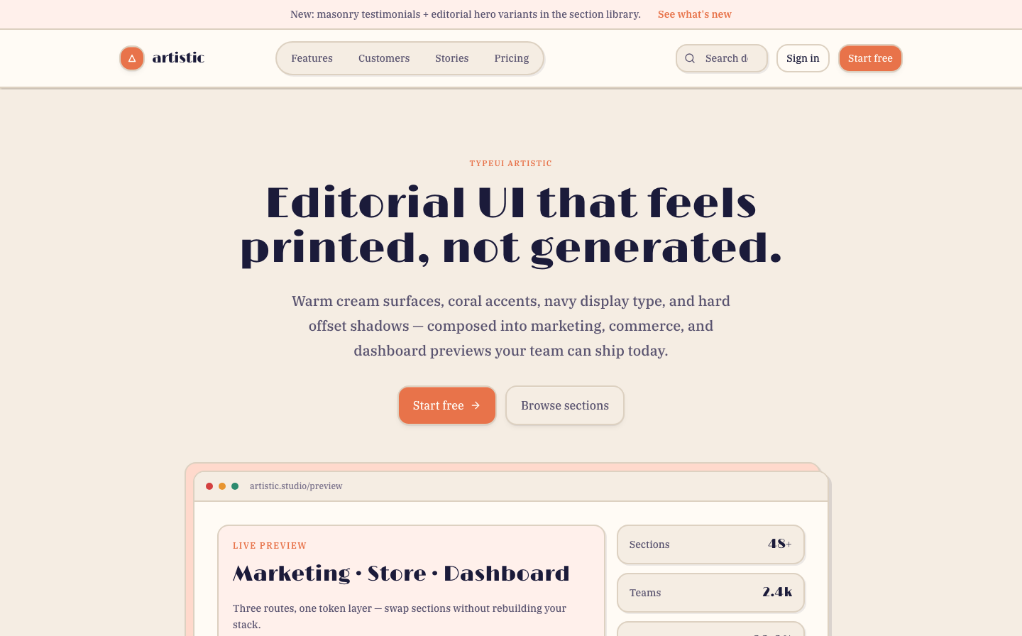 Artistic Style Design Skill (DESIGN.md + SKILL.md)