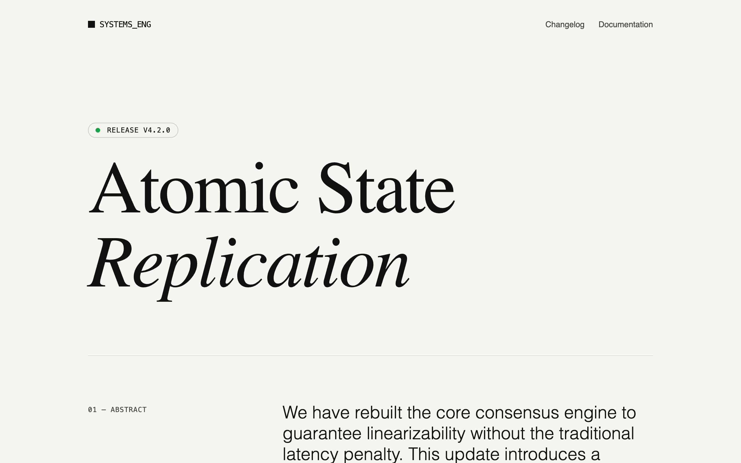 Editorial Feature Announcement