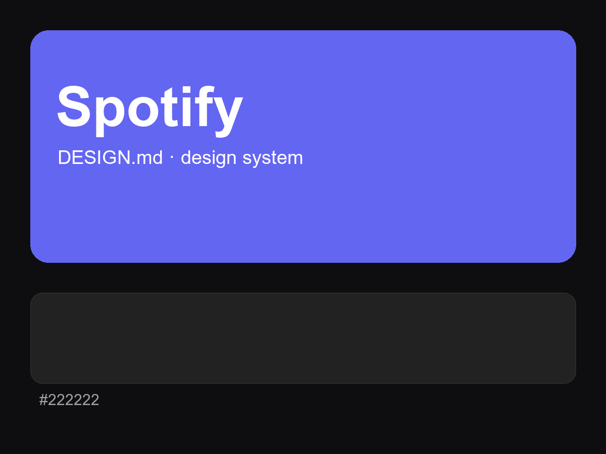 Spotify Style Design System (DESIGN.md)