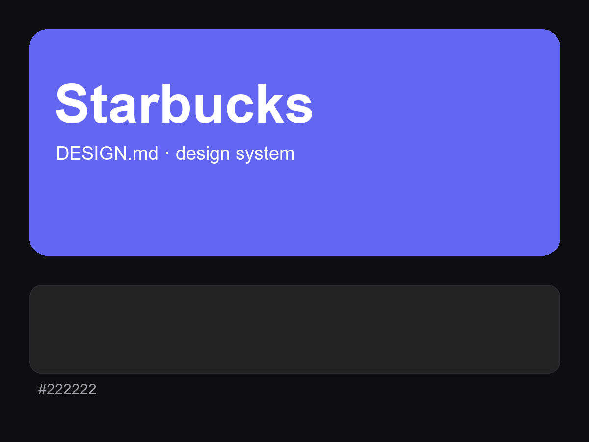 Starbucks Style Design System (DESIGN.md)