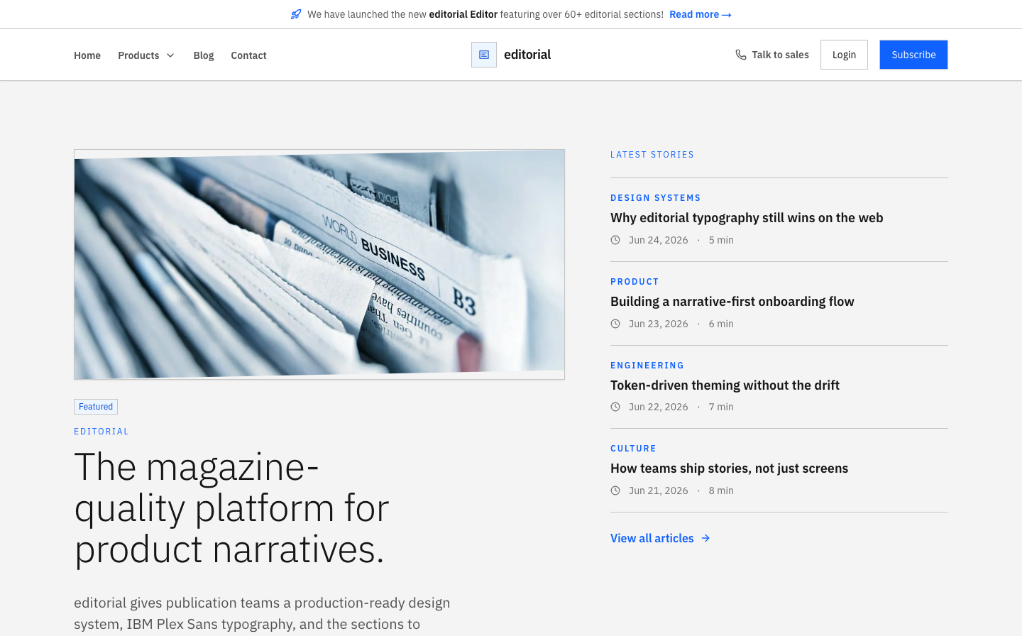 Editorial Style Design Skill (DESIGN.md + SKILL.md)