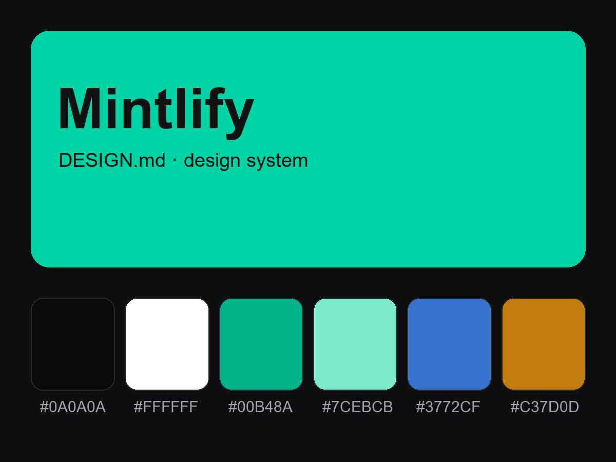 Mintlify Style Design System (DESIGN.md)