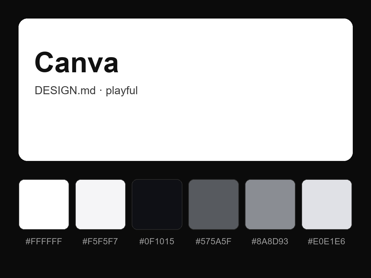 Canva Style Design System (Playful, DESIGN.md)