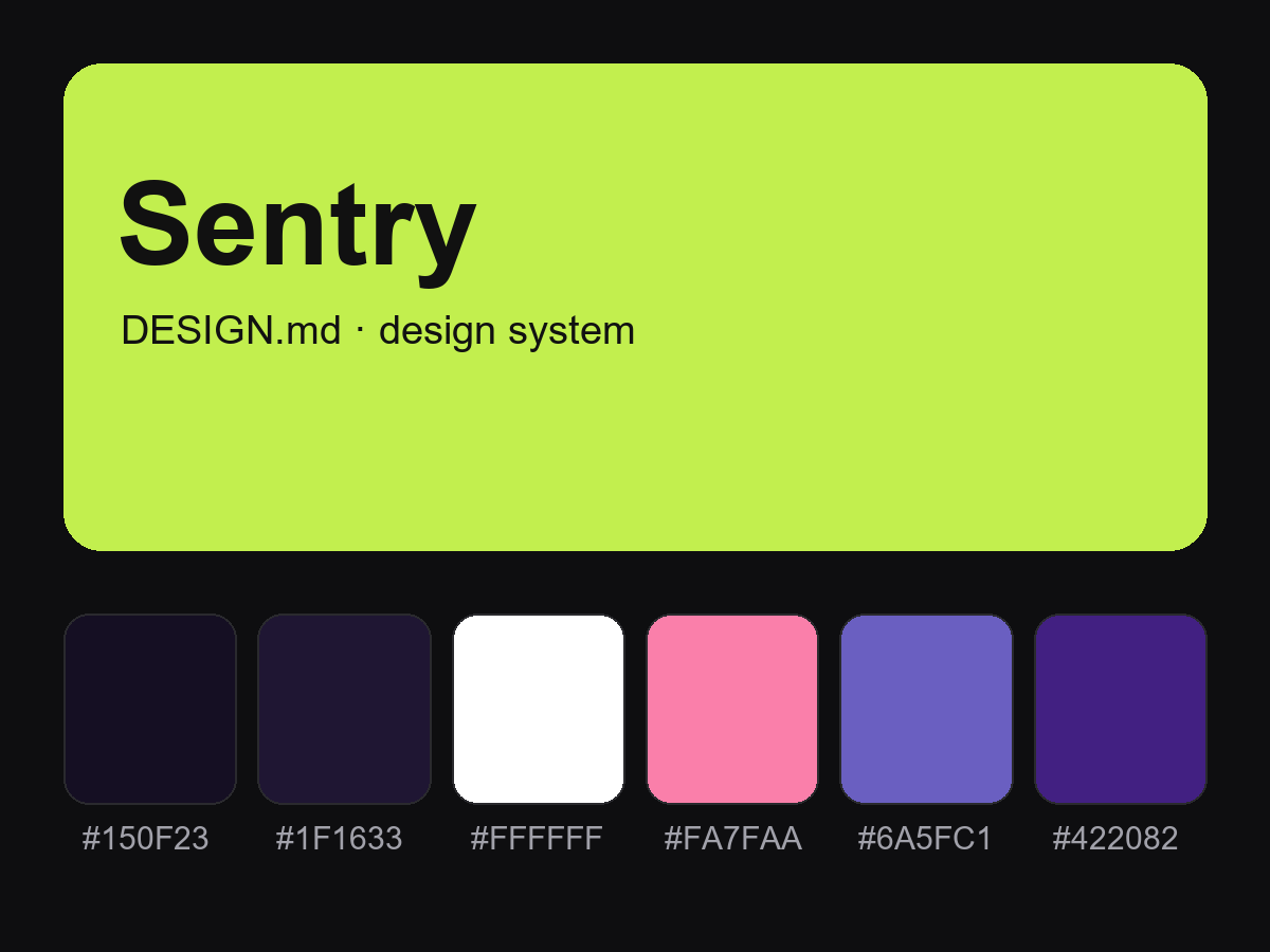 Sentry Style Design System (DESIGN.md)