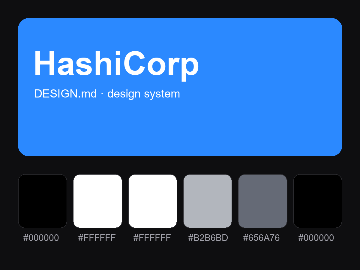 HashiCorp Style Design System (DESIGN.md)