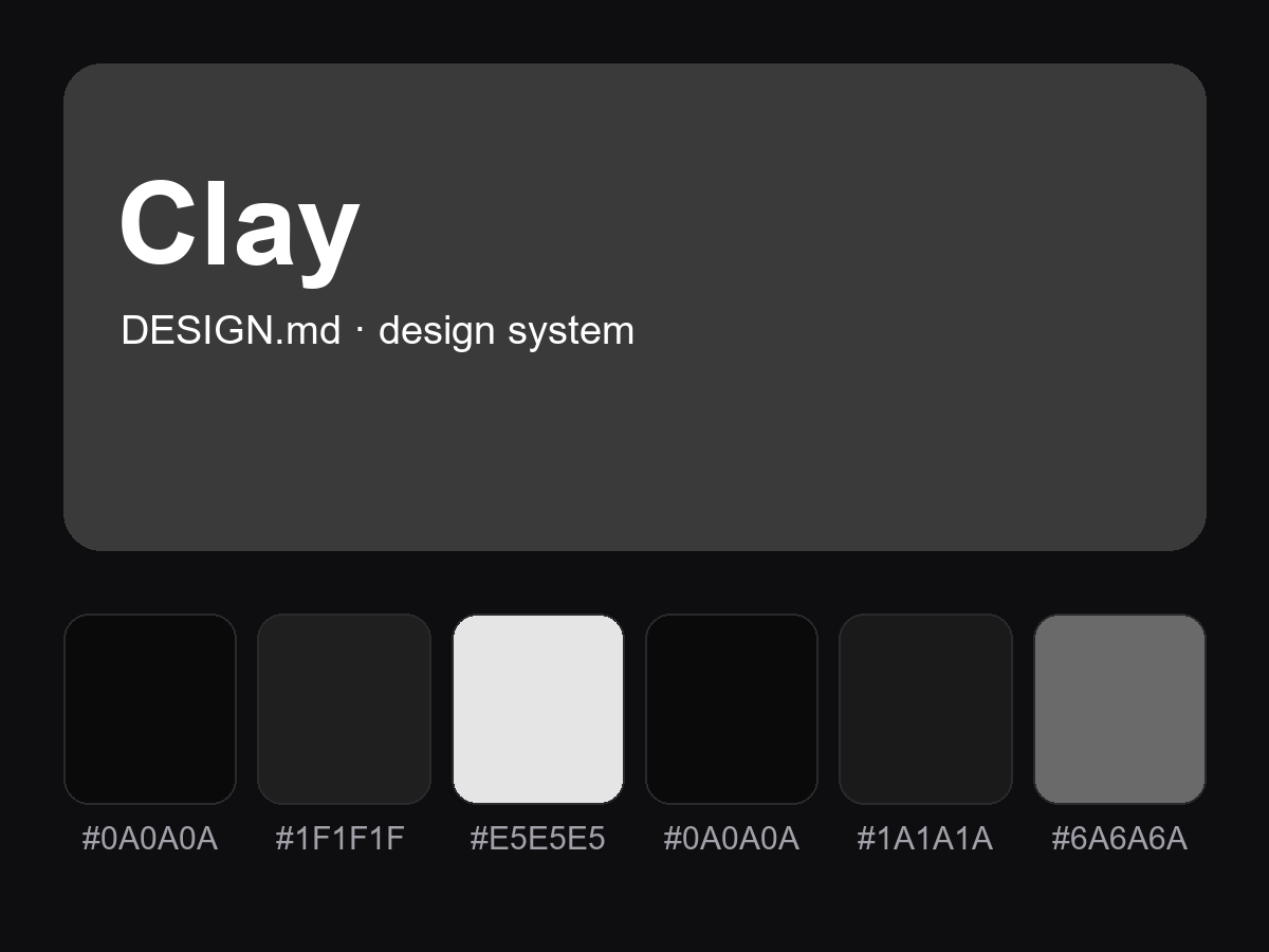Clay Style Design System (DESIGN.md)