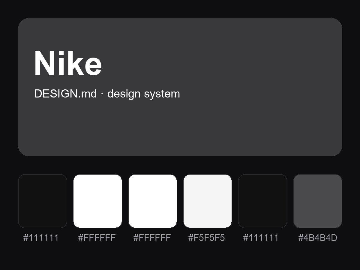 Nike Style Design System (DESIGN.md)