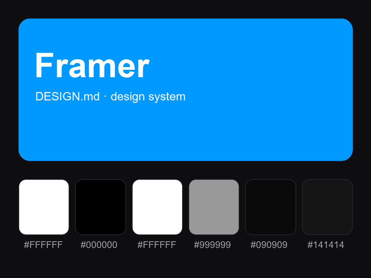 Framer Style Design System (DESIGN.md)