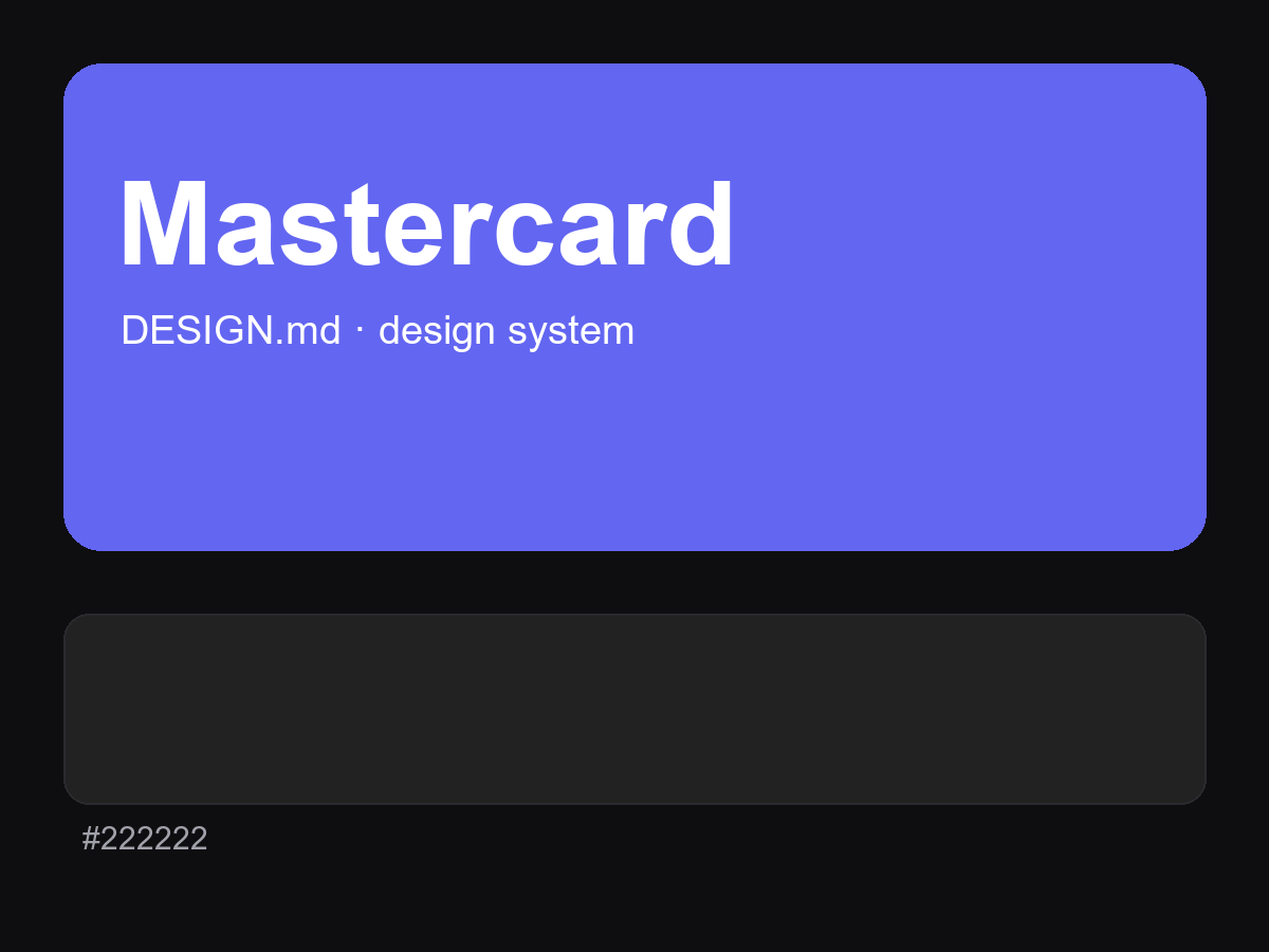 Mastercard Style Design System (DESIGN.md)