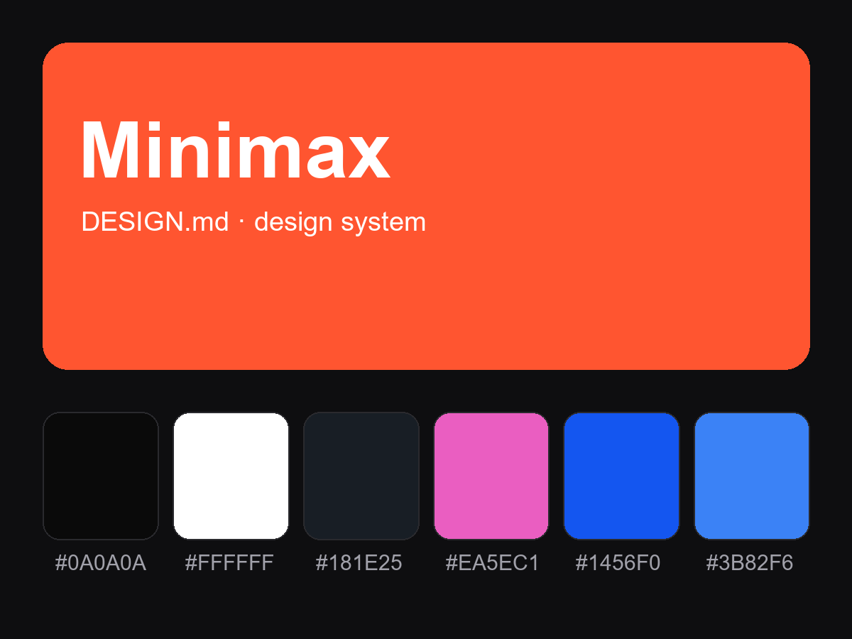 Minimax Style Design System (DESIGN.md)