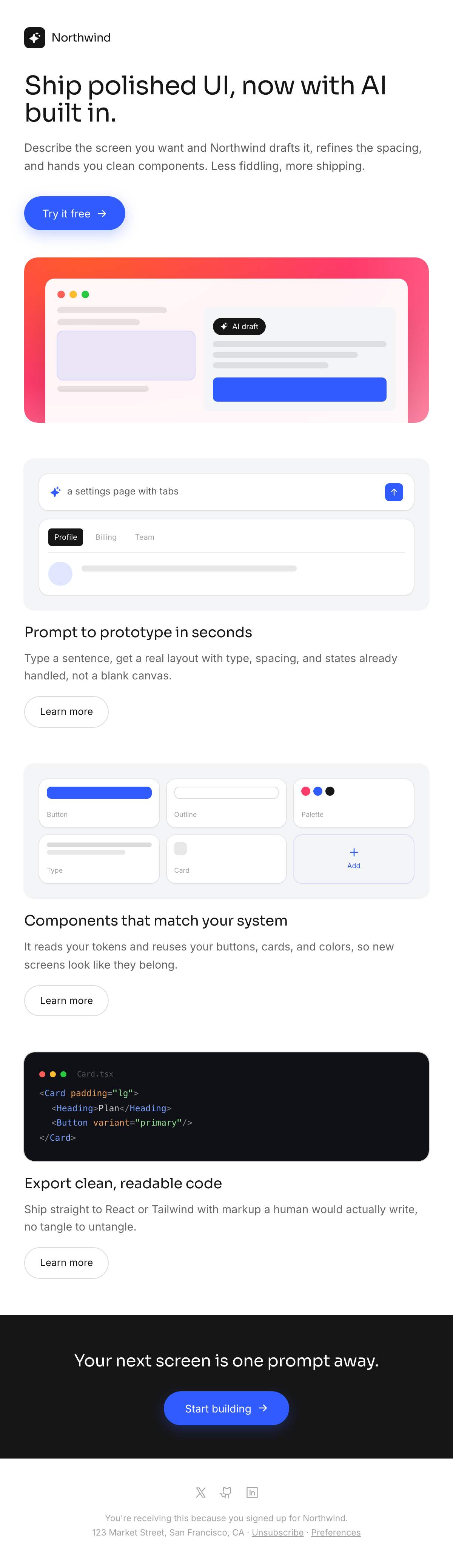 Coral Gradient Product-Launch Email