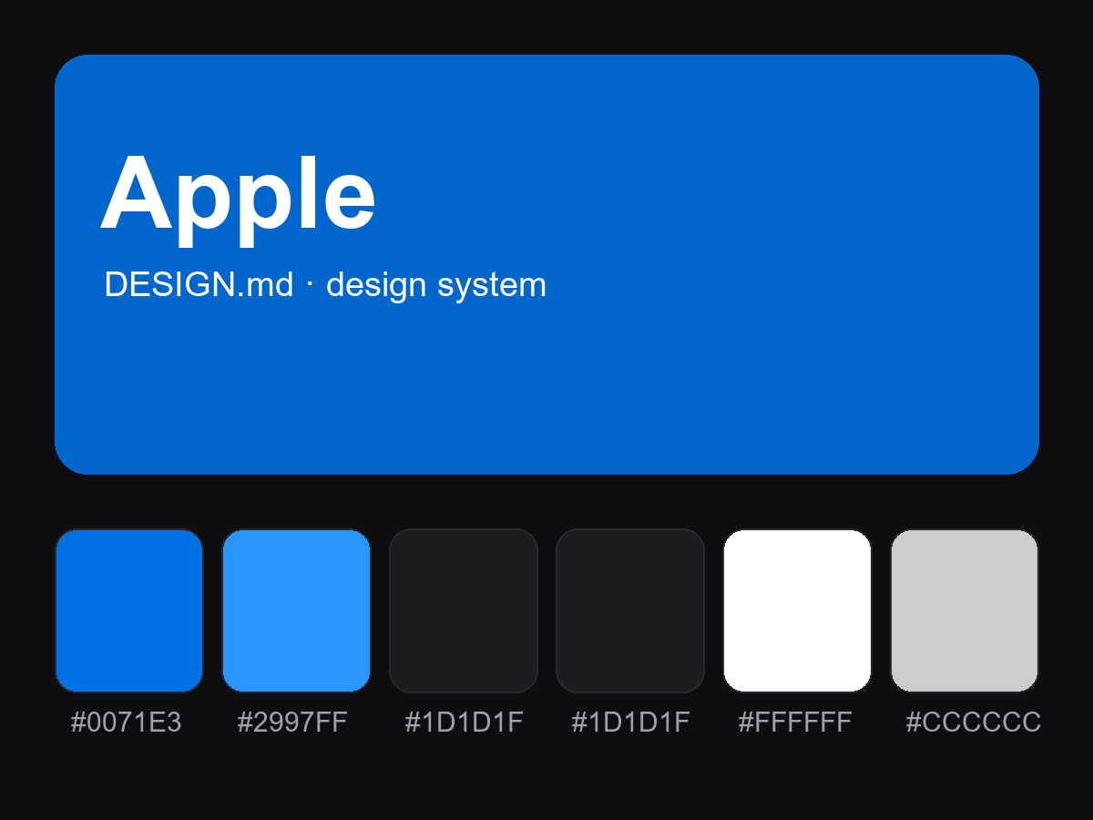Apple Style Design System (DESIGN.md)