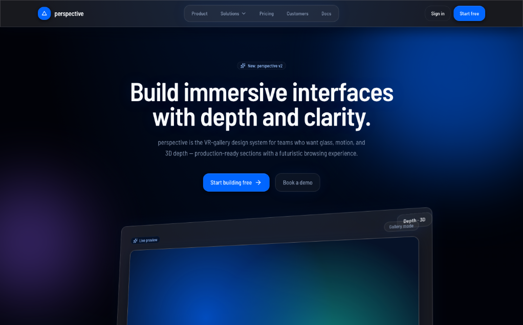 Perspective Style Design Skill (DESIGN.md + SKILL.md)