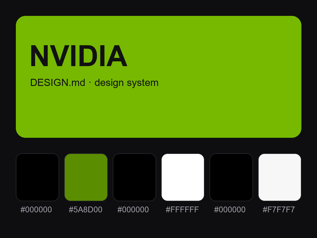NVIDIA Style Design System (DESIGN.md)