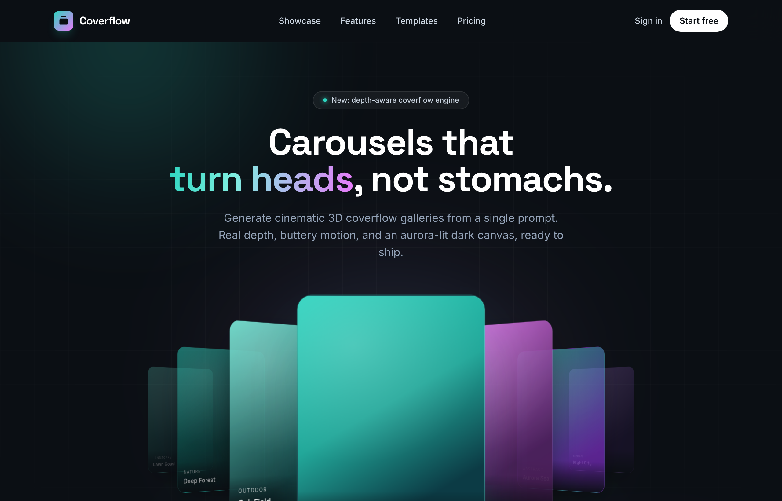 Coverflow — Carousels that turn heads (dark coverflow aurora)