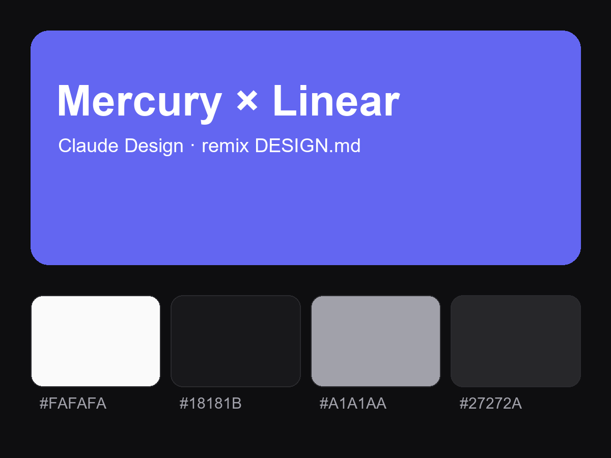 Mercury × Linear — Surgical Density On Warm Paper