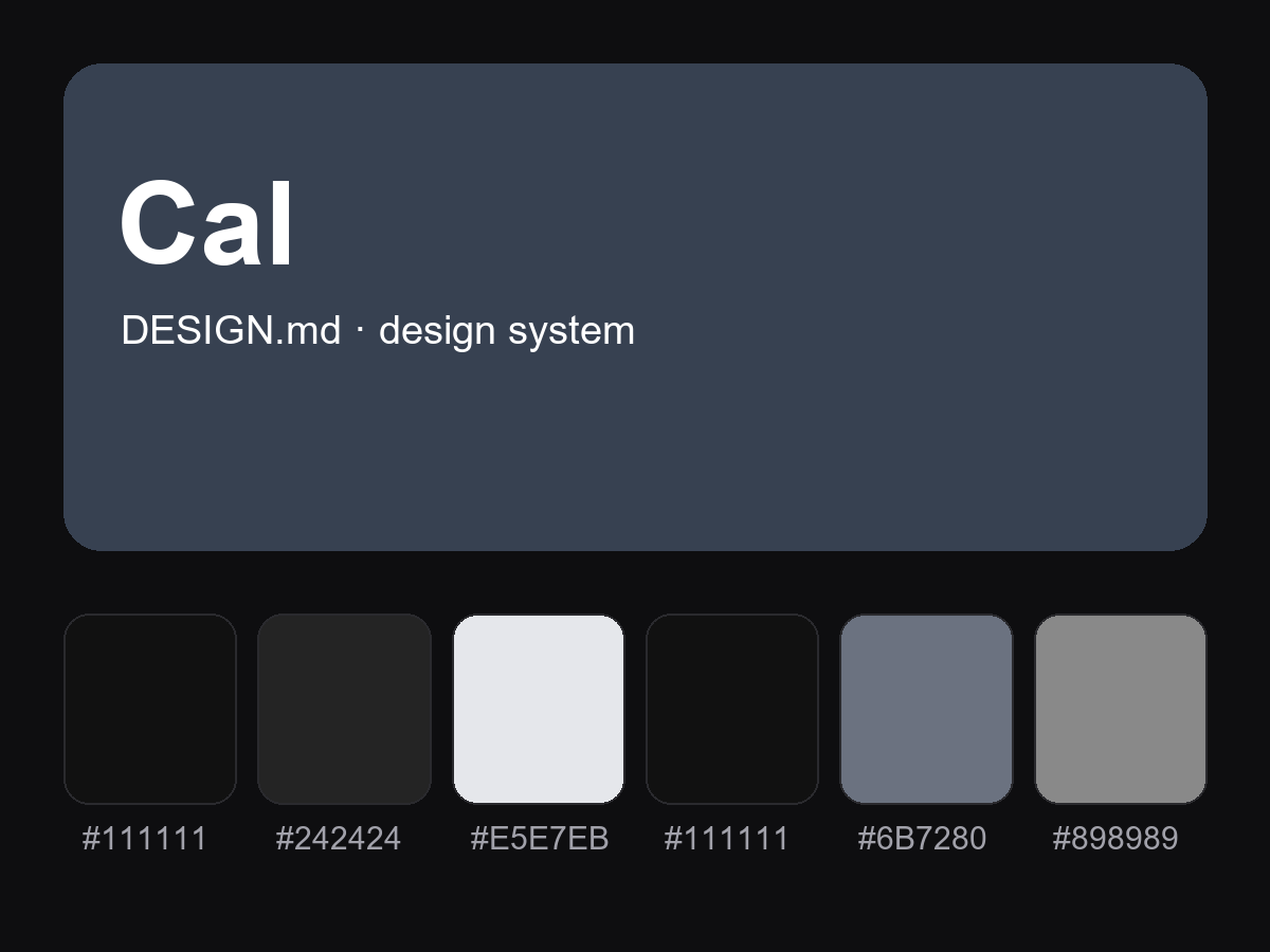 Cal Style Design System (DESIGN.md)