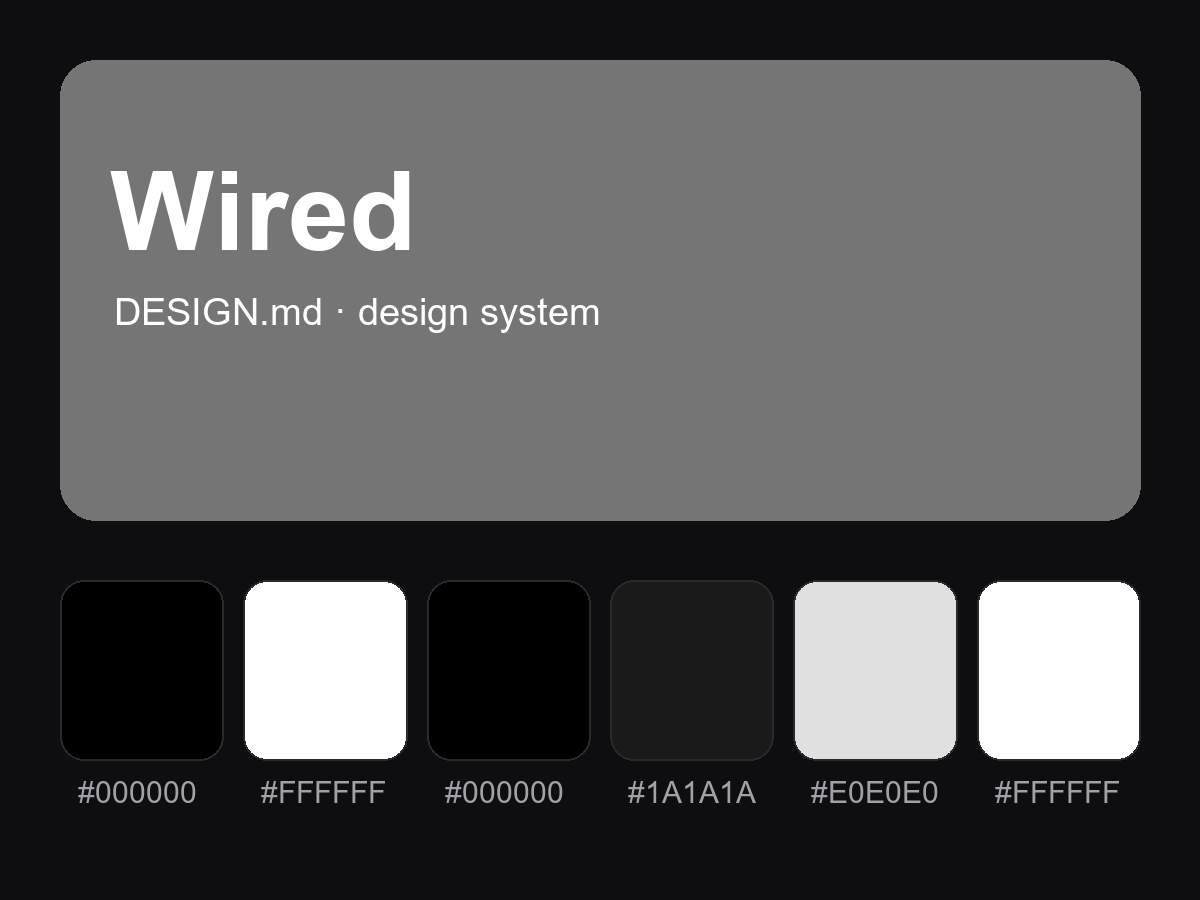 Wired Style Design System (DESIGN.md)