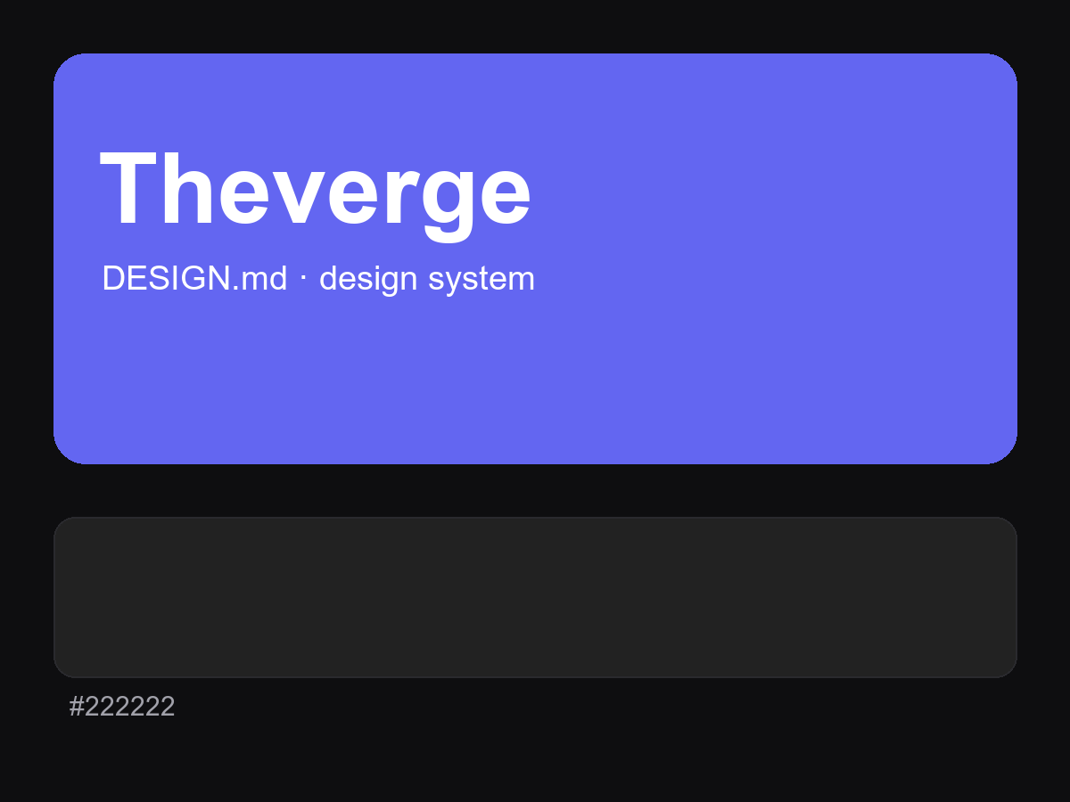 Theverge Style Design System (DESIGN.md)