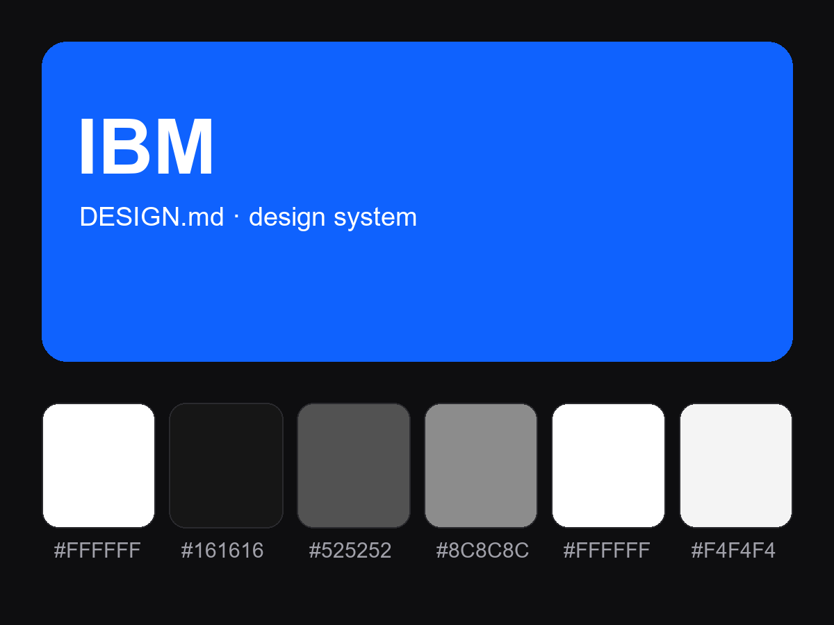 IBM Style Design System (DESIGN.md)
