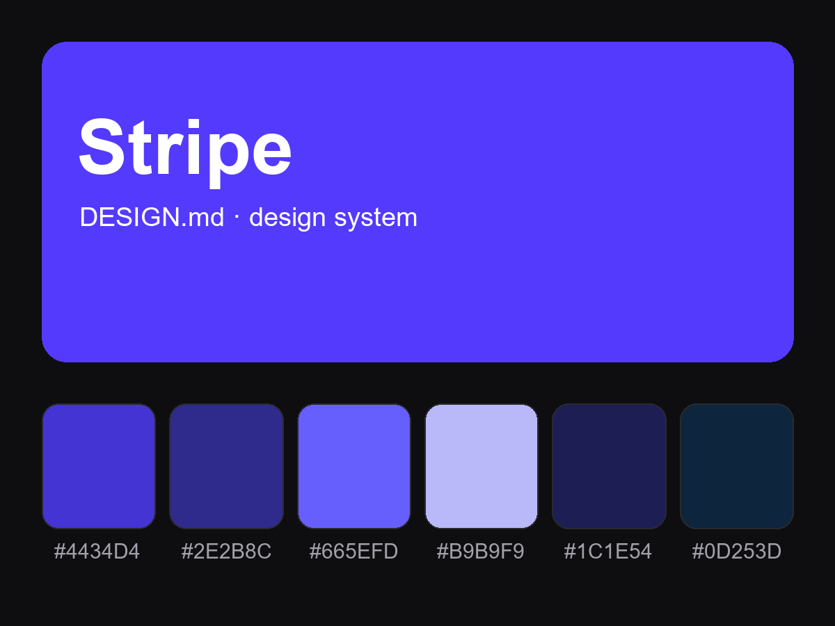 Stripe Style Design System (DESIGN.md)