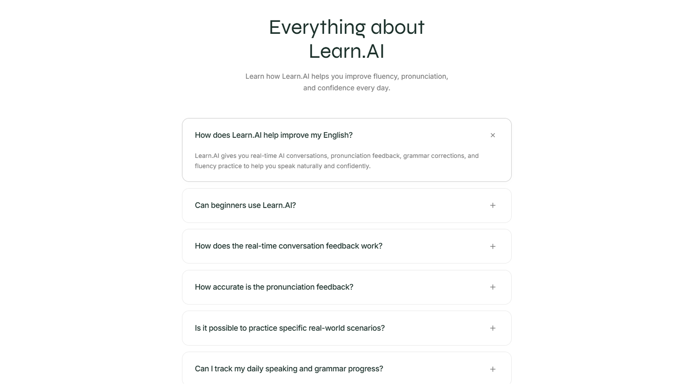 FAQ Learn.AI