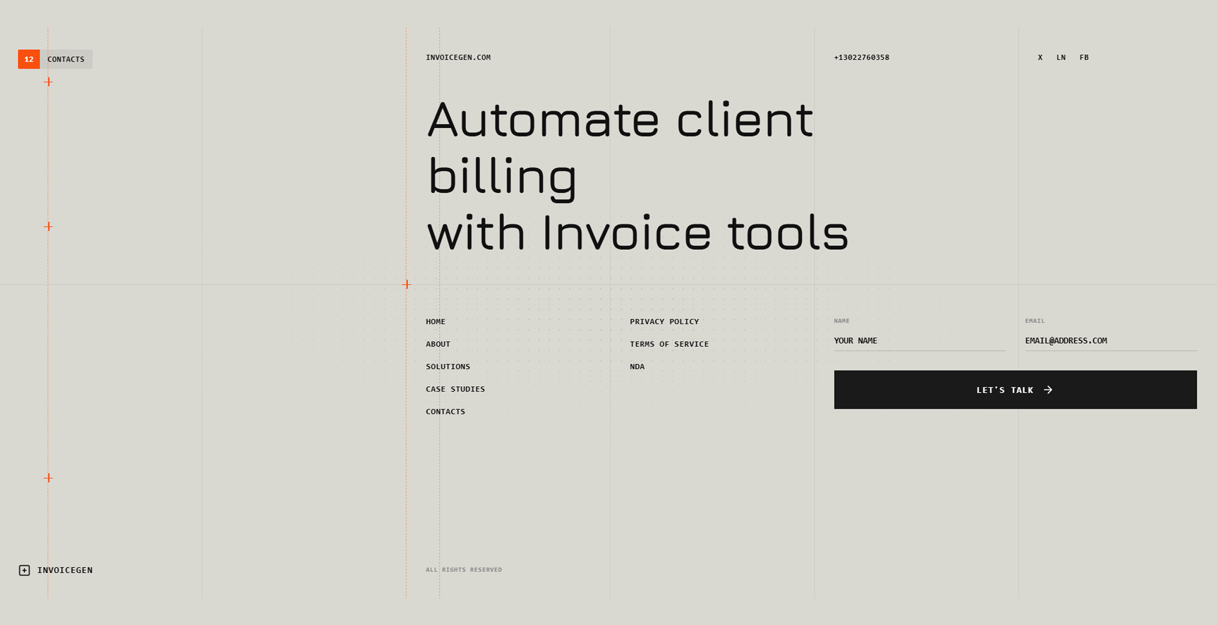 Footer - Invogen