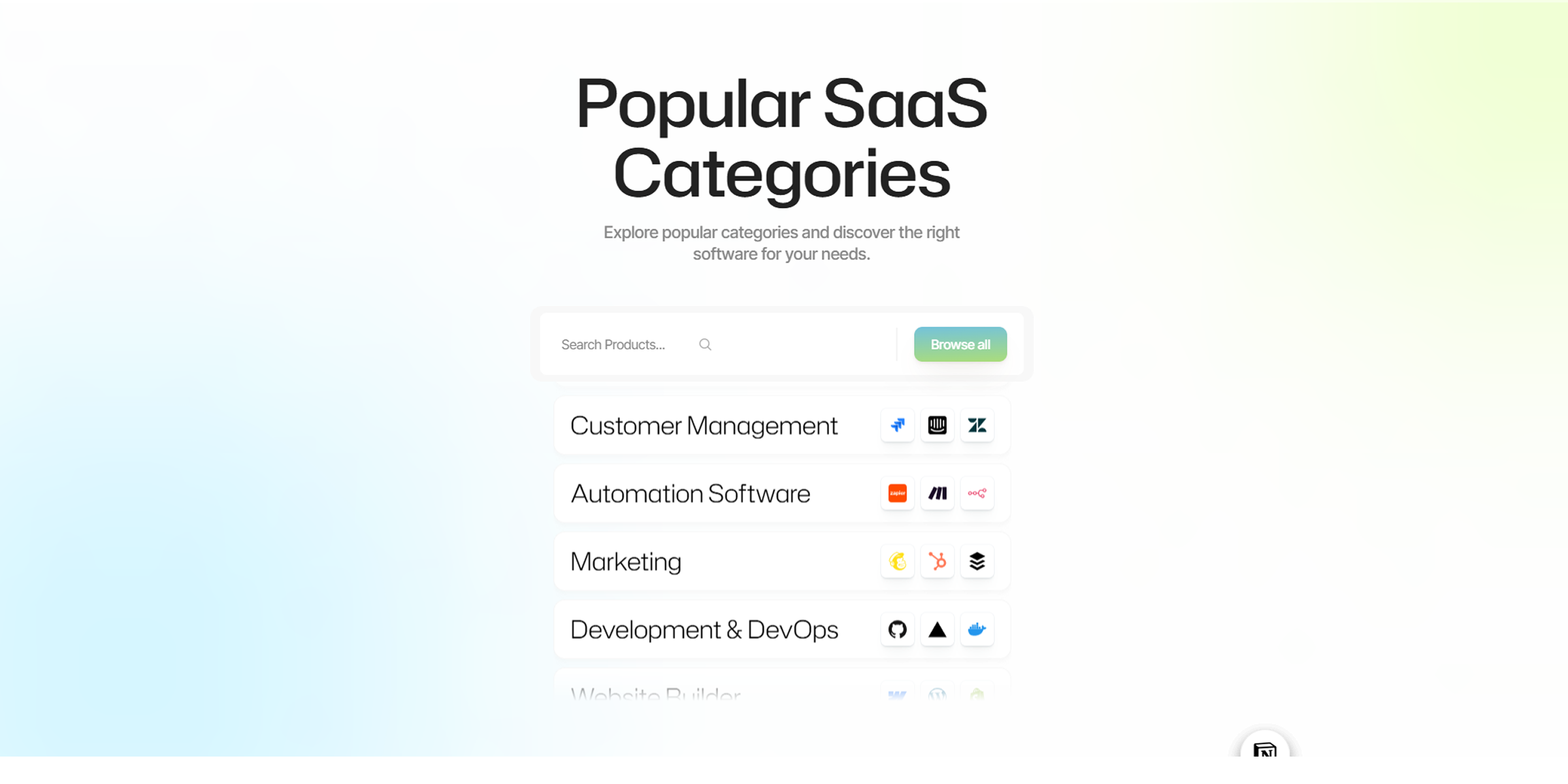 Popular SaaS Product - SaaSHub