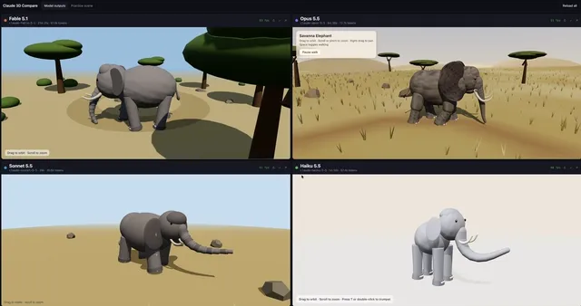 Procedurally Generated 3D Elephant