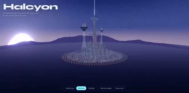 Futuristic City 3D Panorama