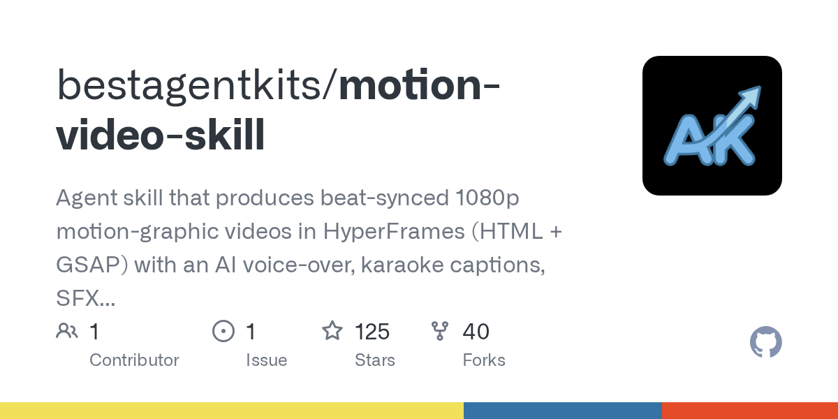 Beat-Synced Voiceover Motion Video Skill · Glass Keynote / Comic Multiverse