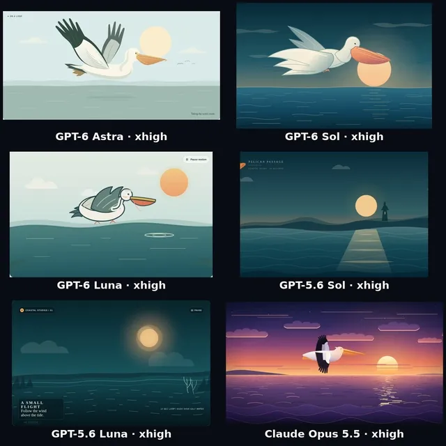 Pelican Looping SVG Animation Comparison