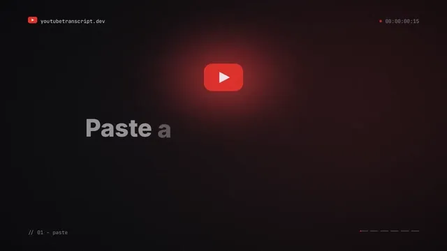 YouTube Transcript Product Ad